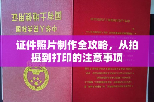 界首证件照片制作全攻略，从拍摄到打印的注意事项