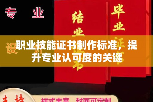 界首职业技能证书制作标准，提升专业认可度的关键