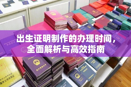 界首出生证明制作的办理时间，全面解析与高效指南