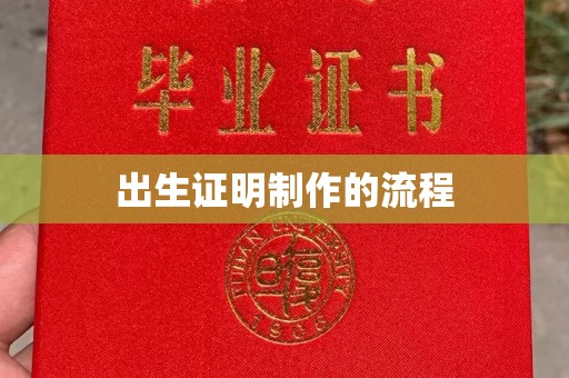 界首出生证明制作的流程