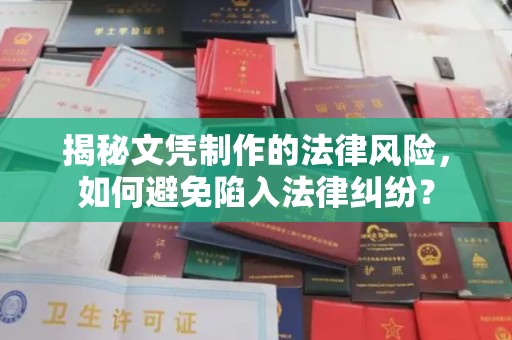 界首揭秘文凭制作的法律风险，如何避免陷入法律纠纷？