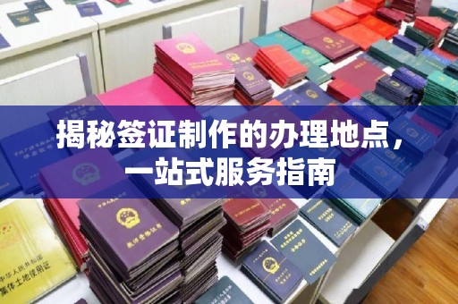 界首揭秘签证制作的办理地点，一站式服务指南