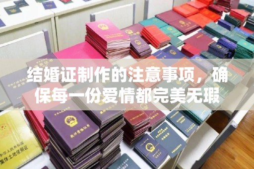 界首结婚证制作的注意事项，确保每一份爱情都完美无瑕