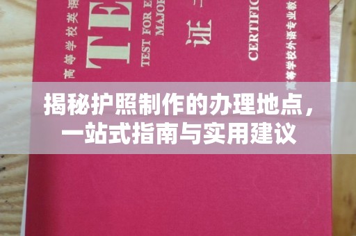 界首揭秘护照制作的办理地点，一站式指南与实用建议