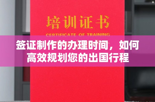 界首签证制作的办理时间，如何高效规划您的出国行程