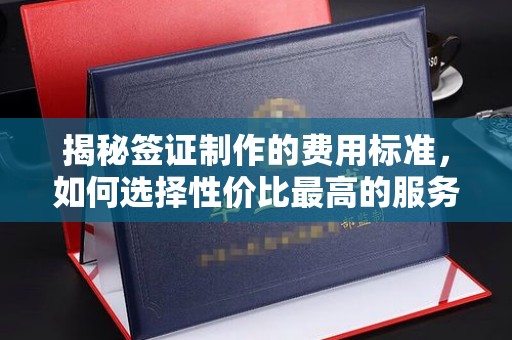 界首揭秘签证制作的费用标准，如何选择性价比最高的服务？