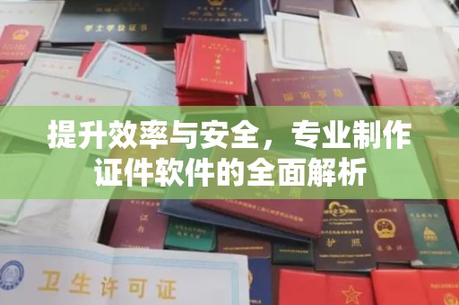 界首提升效率与安全，专业制作证件软件的全面解析