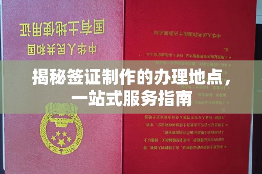 界首揭秘签证制作的办理地点，一站式服务指南