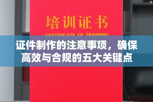 界首证件制作的注意事项，确保高效与合规的五大关键点