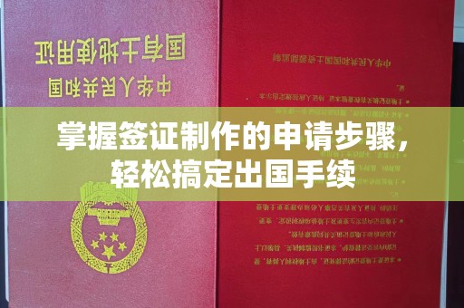 界首掌握签证制作的申请步骤，轻松搞定出国手续