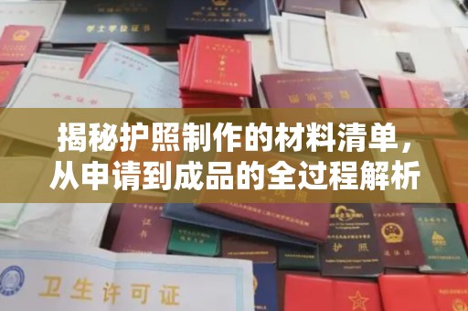 界首揭秘护照制作的材料清单，从申请到成品的全过程解析