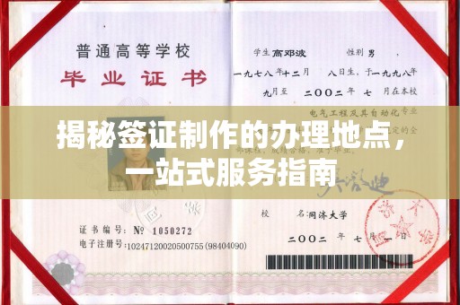 界首揭秘签证制作的办理地点，一站式服务指南