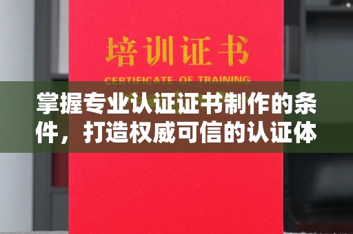 界首掌握专业认证证书制作的条件，打造权威可信的认证体系
