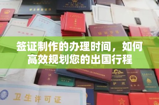 界首签证制作的办理时间，如何高效规划您的出国行程