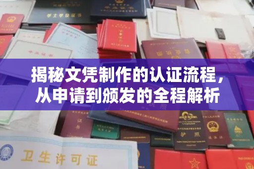 界首揭秘文凭制作的认证流程，从申请到颁发的全程解析